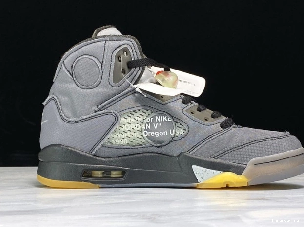 5 Air Off-White CT8480-001 x Jordan Black 0702